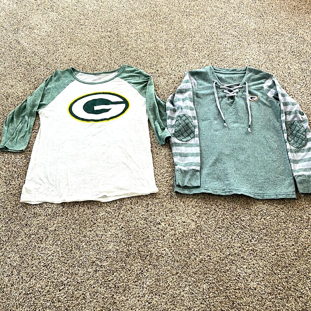 Two Green Bay Packers Shirts